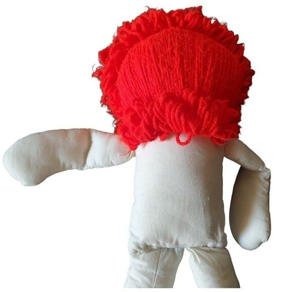 Vintage 1980s Raggedy Ann Push Doll Stuffed Toy 22" GUC - Picture 7 of 9